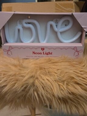 White "love" Neon LED Light Sign